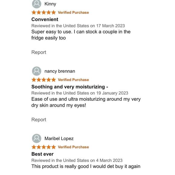 New KINPUR 24k Golden Eye Mask. 25 pairs (brand new never opened) - Picture 7 of 8